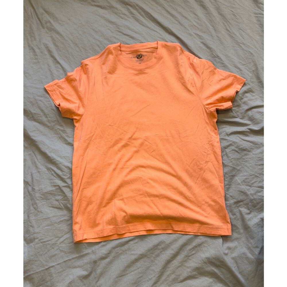 CLUB ROOM 100% Cotton Orange Basic‎ T-Shirt